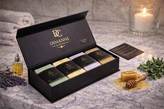 DIMANNI CANADA Signature Collection – Luxury Natural Soap Gift Set (4 Bars)