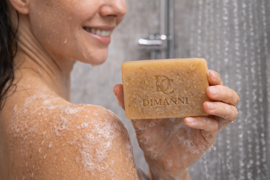 DIMANNI CANADA Natural Oatmeal,Deep Cleaning, Argan oil Soap Bar