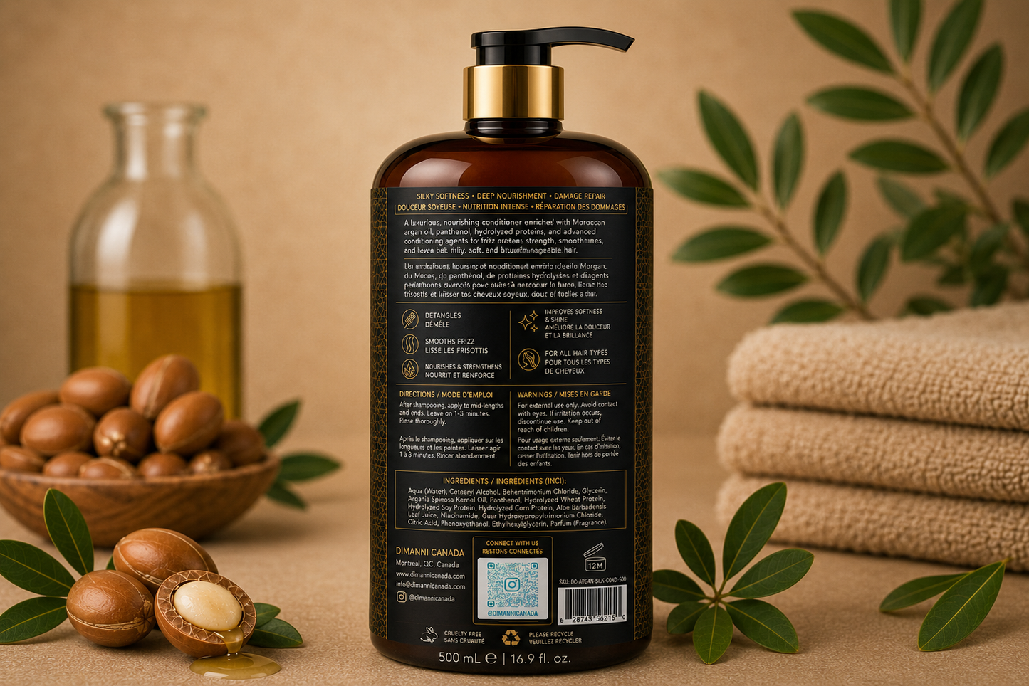 Dimanni Atlas Argan Silk Conditioner – 500 mL