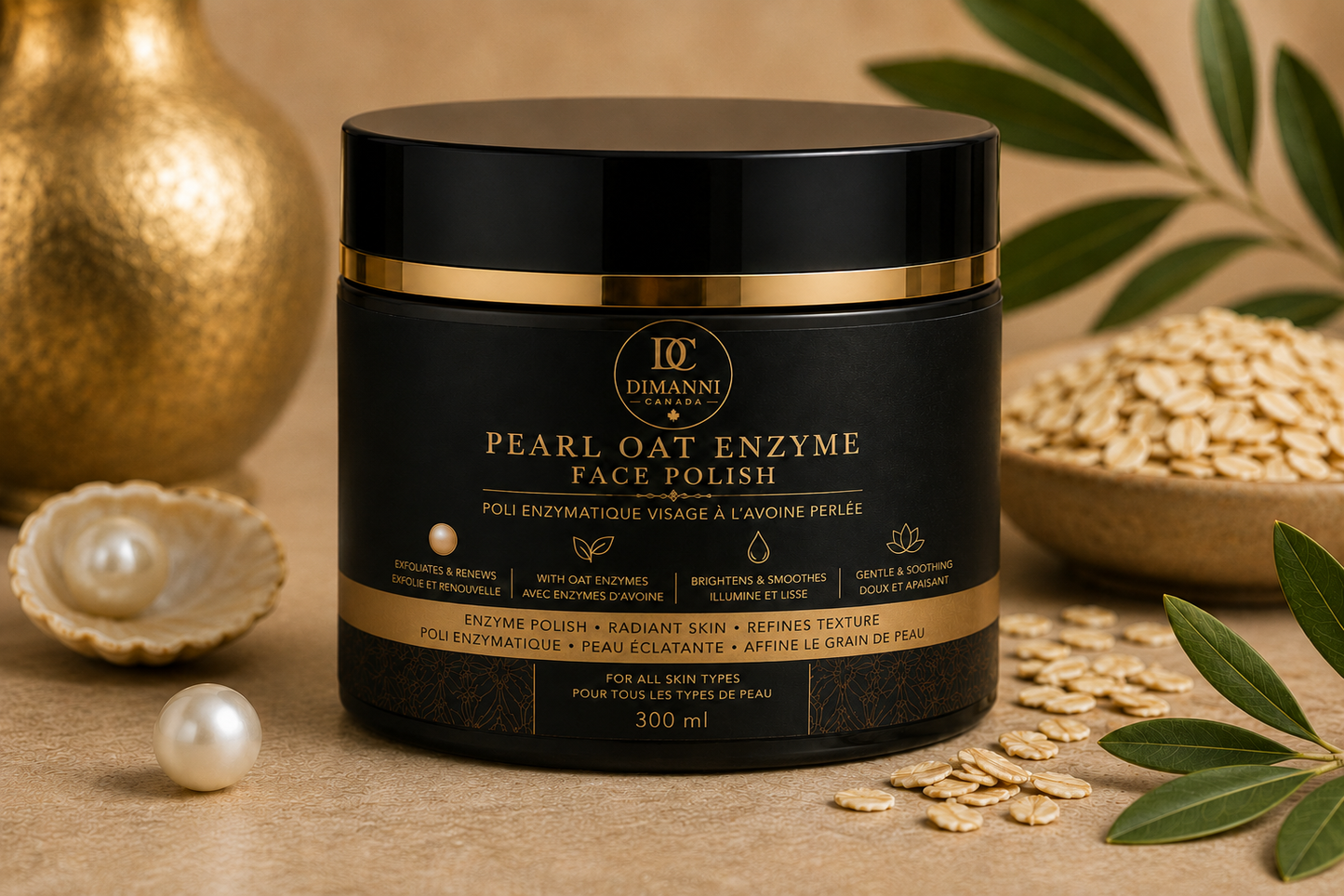 Dimanni Pearl Oat Enzyme Face Polish – 300 mL