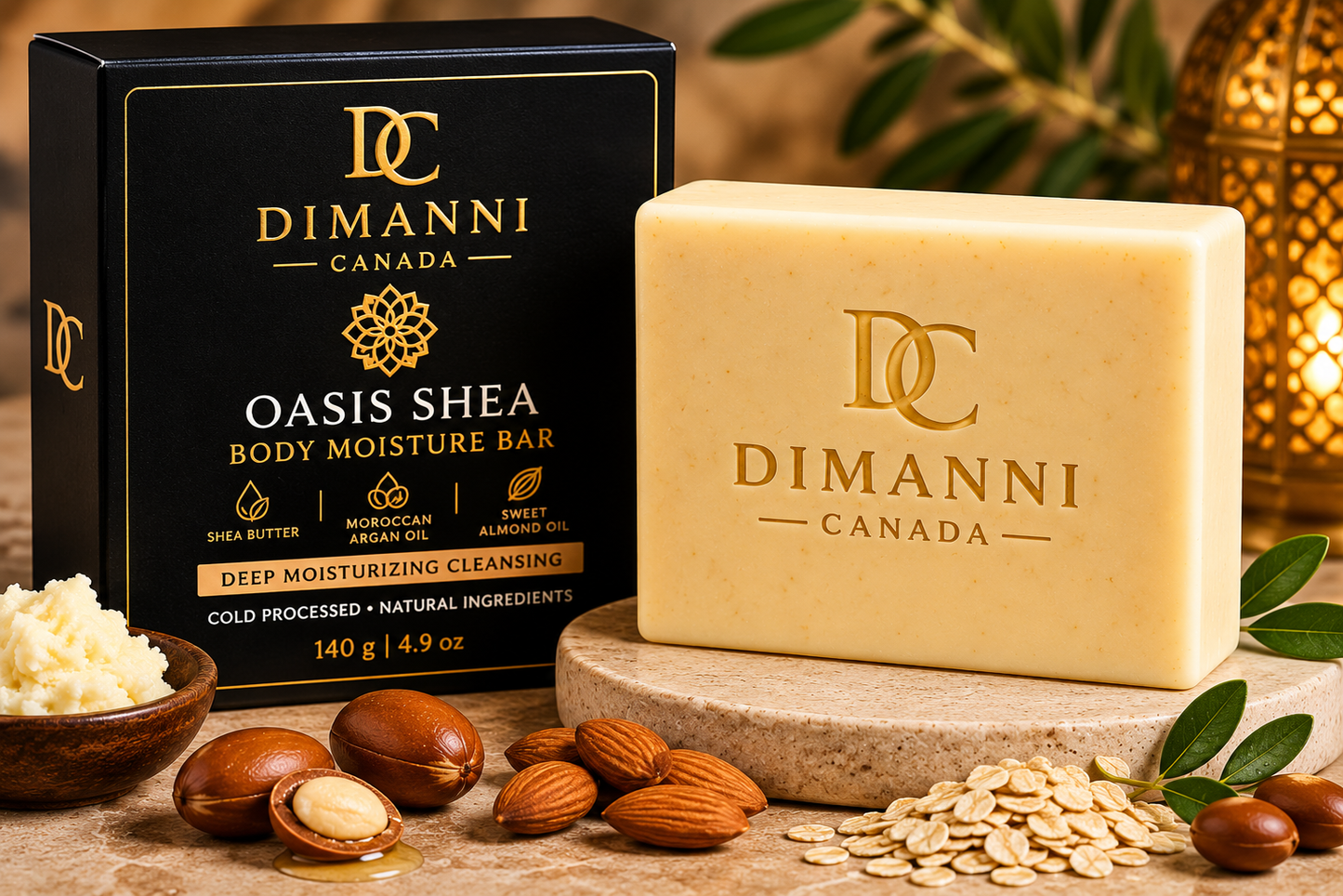 Dimanni Oasis Shea Body Moisture Bar  – 140 g