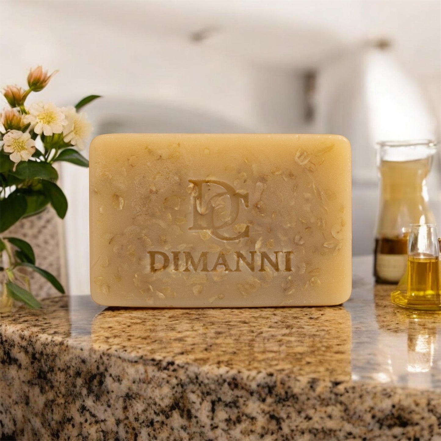 DIMANNI CANADA Natural Oatmeal,Deep Cleaning, Argan oil Soap Bar