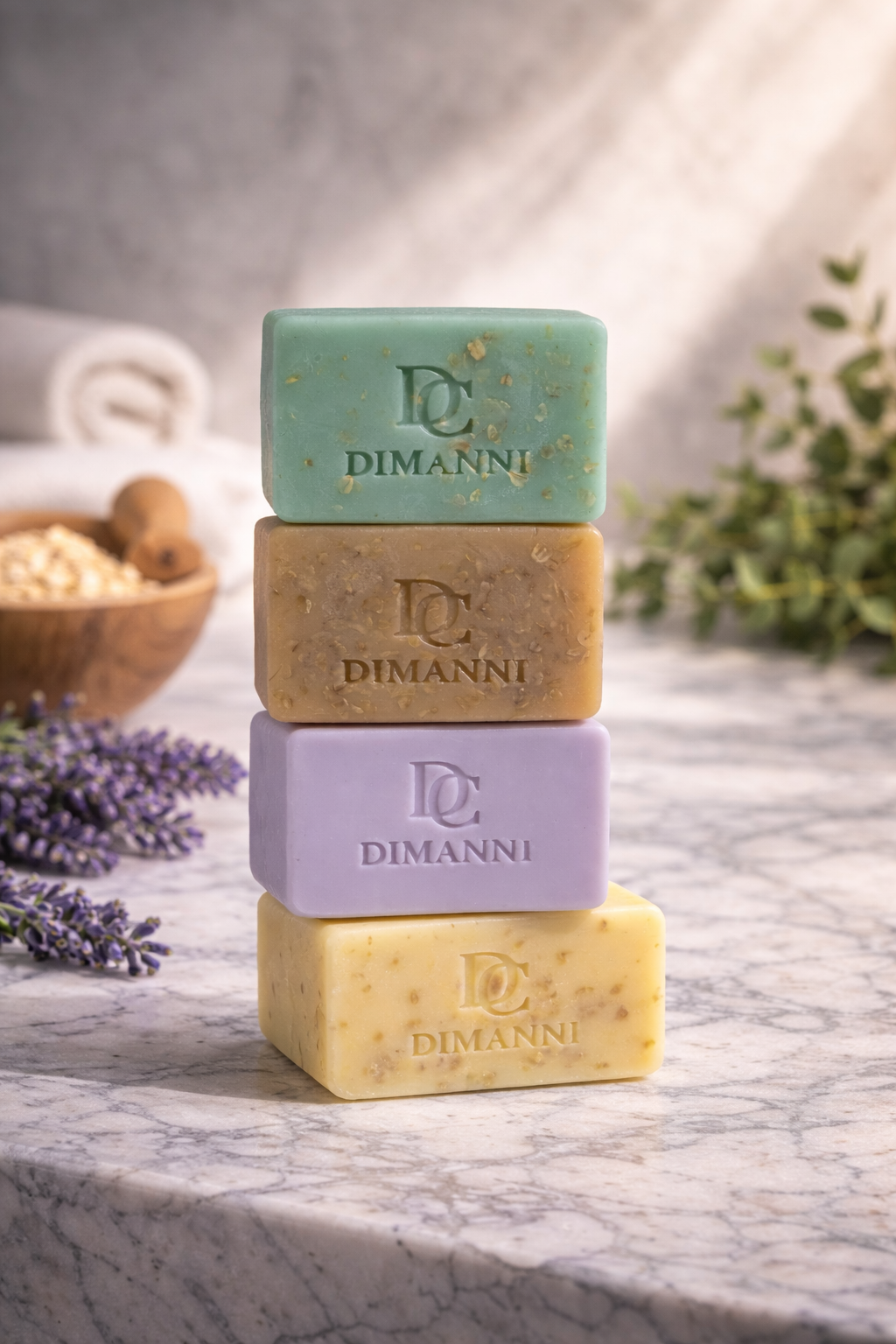 DIMANNI CANADA Signature Collection – Luxury Natural Soap Gift Set (4 Bars)